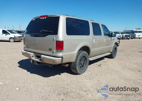 2004 Ford Excursion Limited from USA, damaged, VIN 1FMNU43SX4EB57487